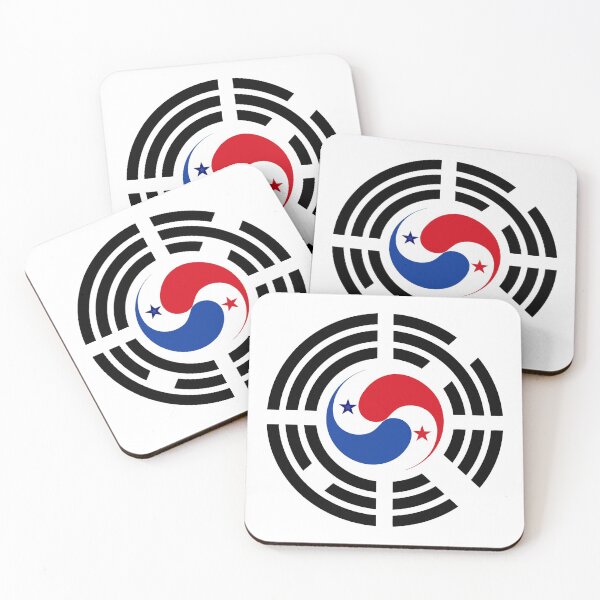 Item preview, Korean Panamanian Multinational Patriot Flag Series designed and sold by Carbon-Fibre Media.