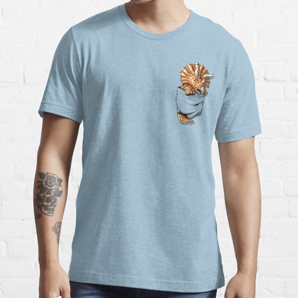 Pocket Triceratops Dinosaur Pet Essential T-Shirt