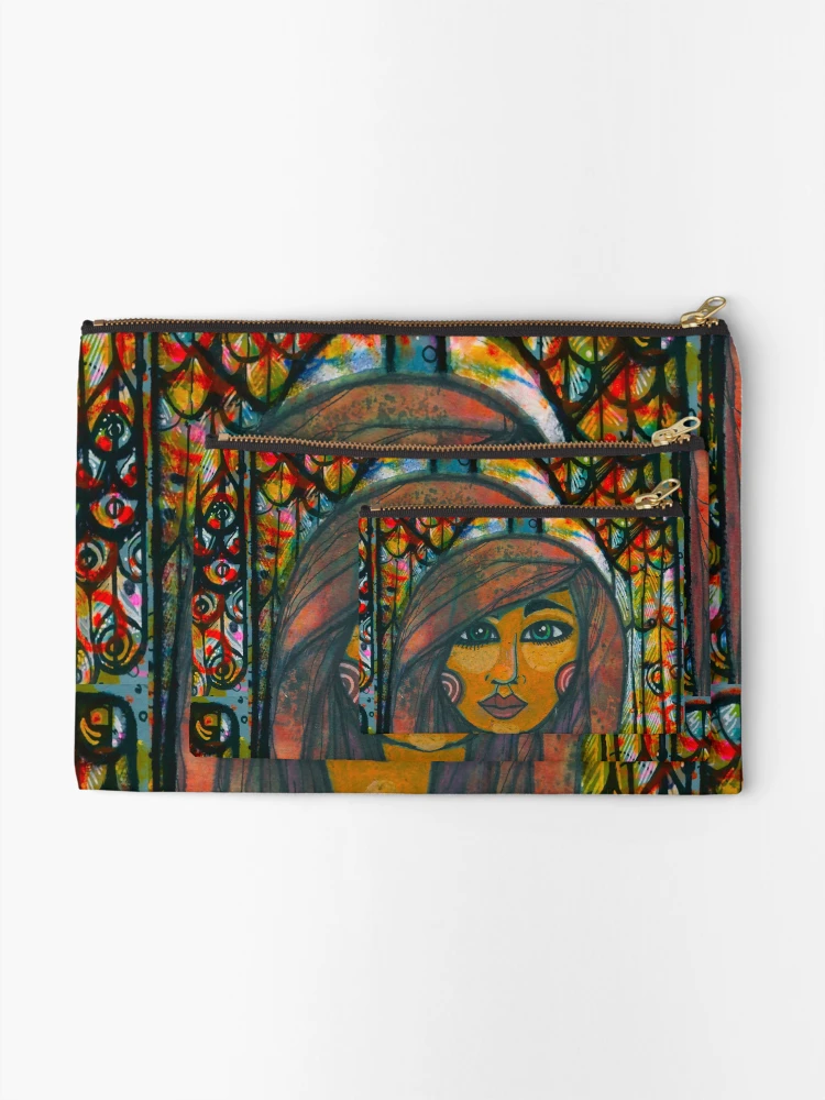 Thumbnail 2 of 4, Zipper Pouch, Protection designed and sold by SheThinks inColors.