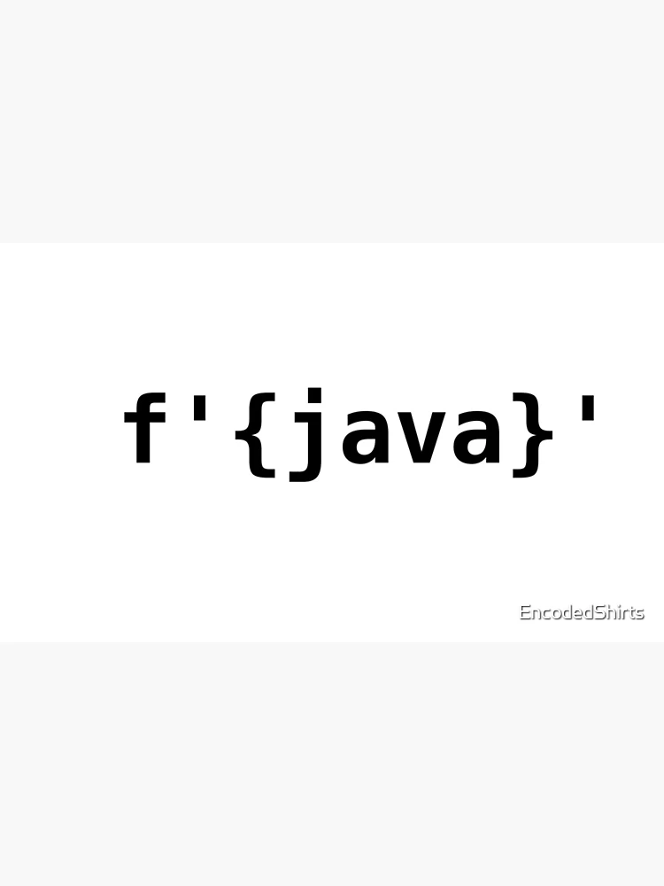 Thumbnail 4 von 4, Kaffeebecher, Python> Java-F-Strings designt und verkauft von EncodedShirts.