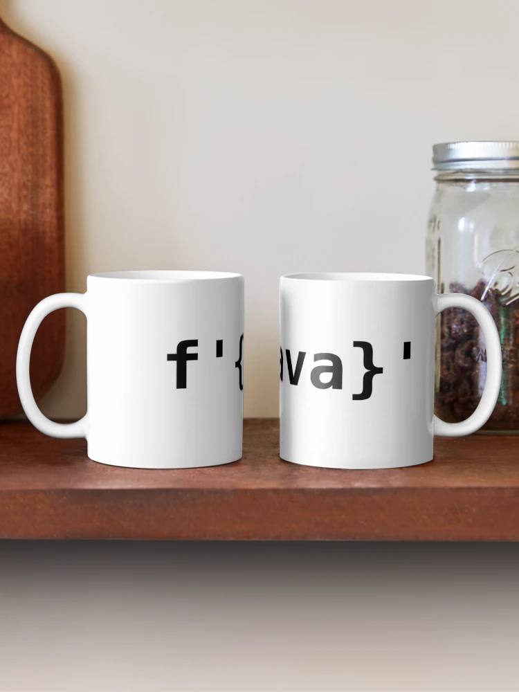 Thumbnail 2 of 6, Coffee Mug, Python > Java f-strings designed and sold by EncodedShirts.