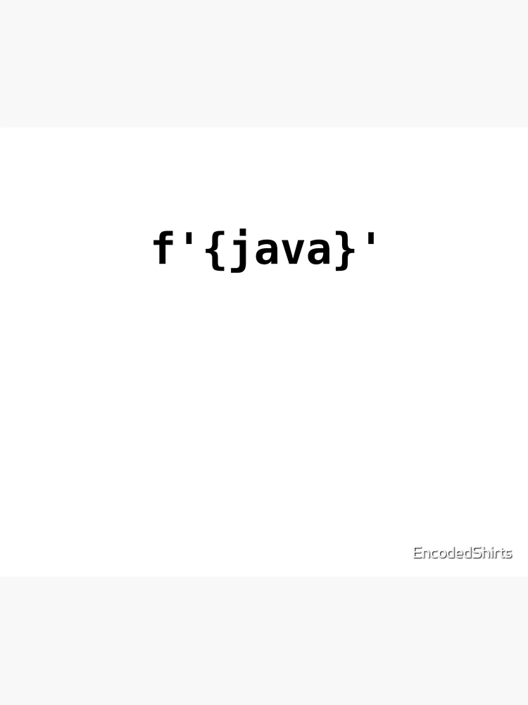 Thumbnail 5 of 5, Shower Curtain, Python > Java f-strings designed and sold by EncodedShirts.