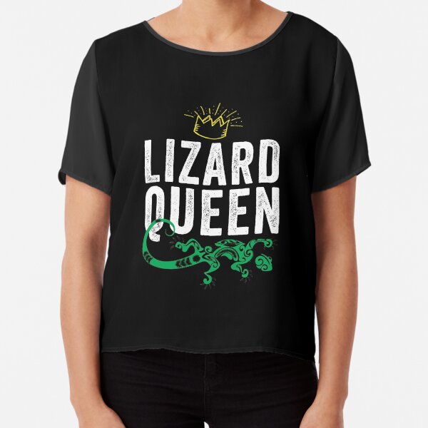 Lizard Queen Chiffon Top