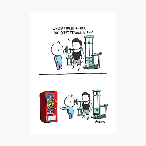 Gym vs Junk Photographic Print