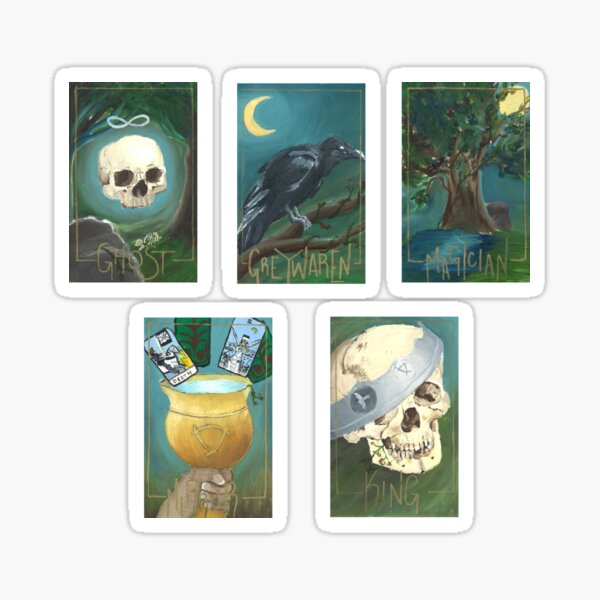 Raven Boys Tarot Cards Sticker