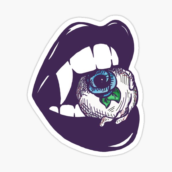 Vampire Eyeball Sticker