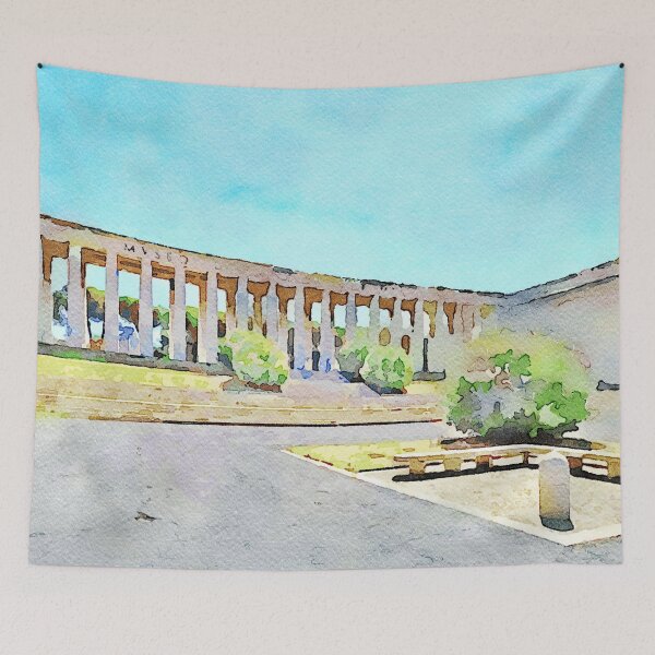 Item preview, Roma EUR: benches and colonnade designed and sold by Giuseppe Cocco.