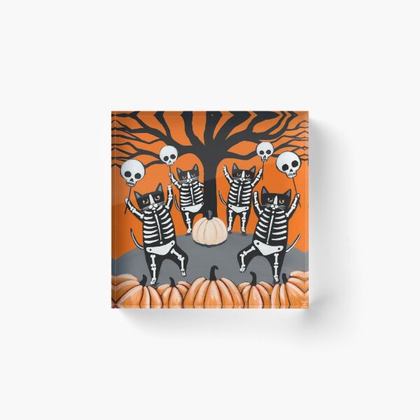 Item preview, The Skellie Cats Celebration of Halloween designed and sold by KilkennyCat Art.