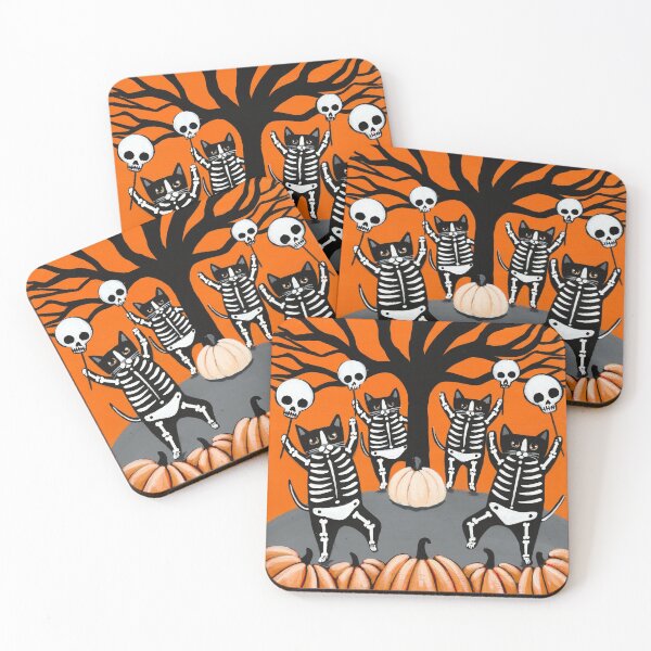 Item preview, The Skellie Cats Celebration of Halloween designed and sold by KilkennyCat Art.