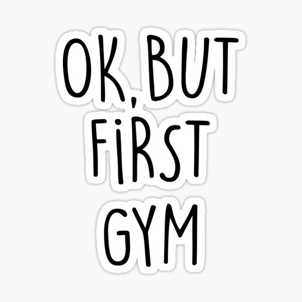 "GYM" Sticker by eyesblau Redbubble