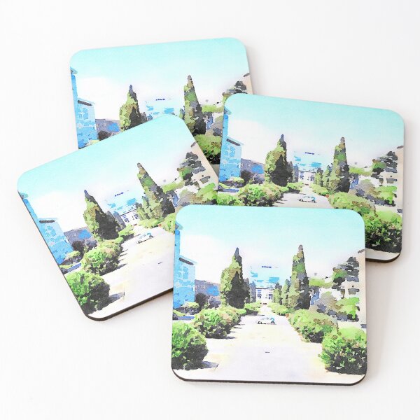 Item preview, Roma EUR: square, street and car between monumental building designed and sold by Giuseppe Cocco.