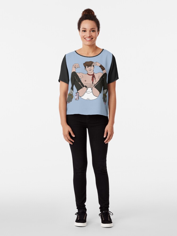 Alternate view of A Midnight Smoke Chiffon Top