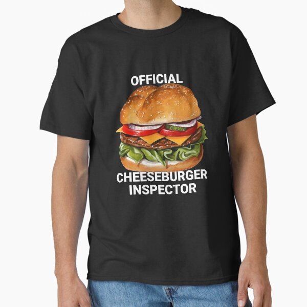 Item preview, Official Cheeseburger Inspector I Love Fast Food Burger designed and sold by fantasticdesign.
