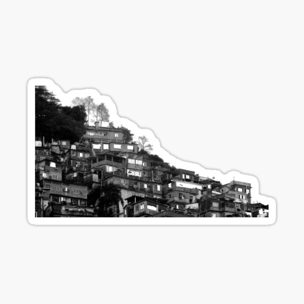 FAVELA RED, Rio de Janeiro Sticker