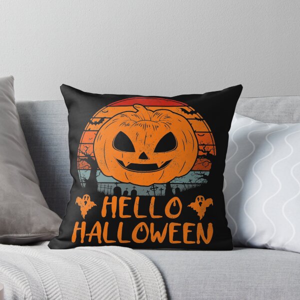 Item preview, Vintage Hello Halloween Gift Boo Spooky Costume Moon Pumpkin designed and sold by Nikolaienko Artem.