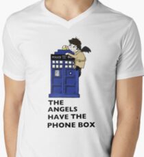 Castiel Has The Phone Box Men's V-Neck T-Shirt