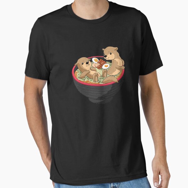 Artikel-Vorschau von Kawaii Otter Shirt Japanese Ramen noodles soup Otter Lover, designt und verkauft von 11EINHALB.