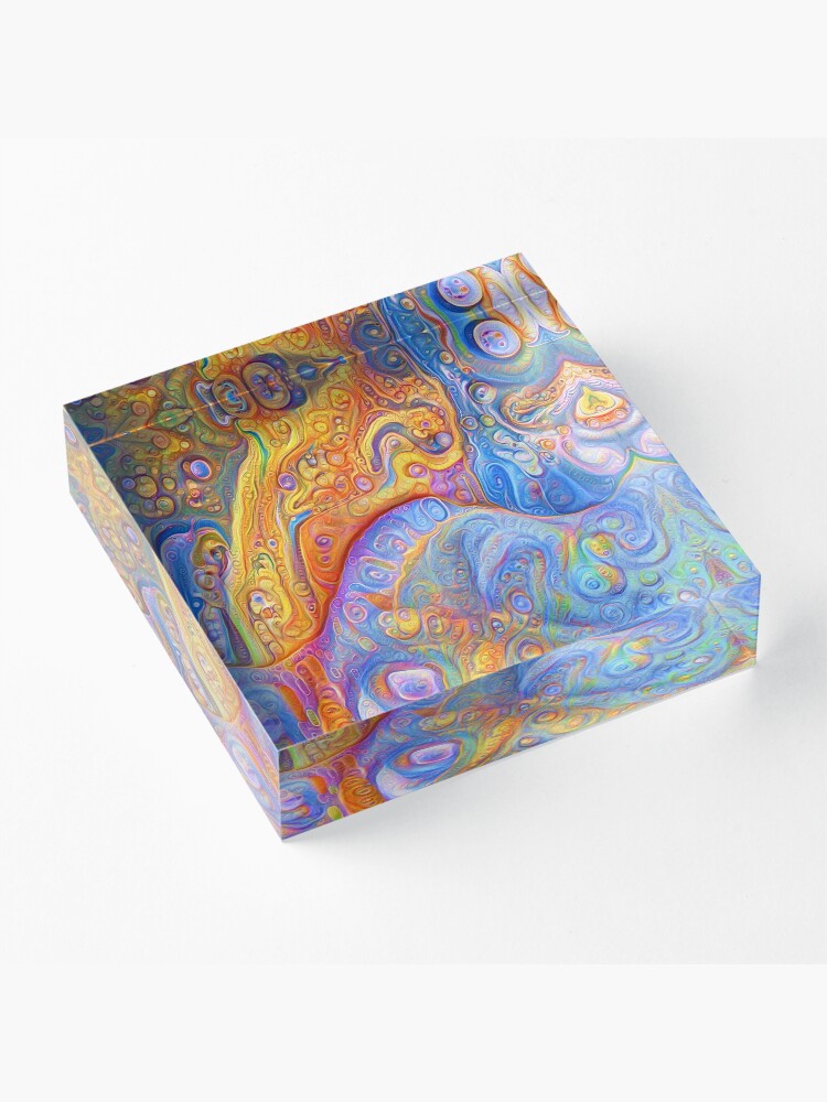 Alternate view of Abstraction #A Acrylic Block