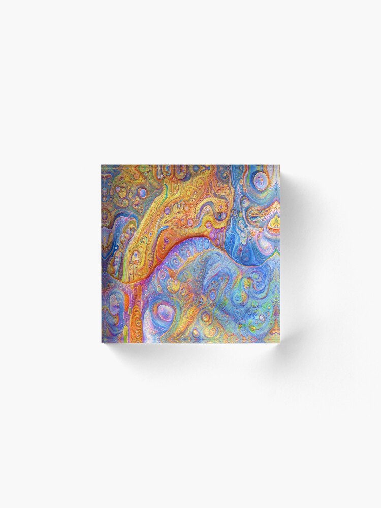 Alternate view of Abstraction #A Acrylic Block