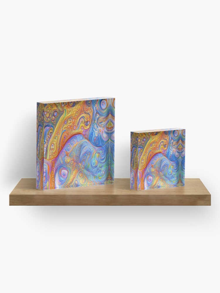 Alternate view of Abstraction #A Acrylic Block