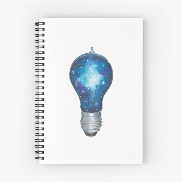 Item preview, Galaxy Watercolor Lightbulb designed and sold by Kimberly King.
