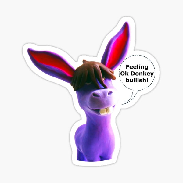 Ok Donkey bullish Sticker
