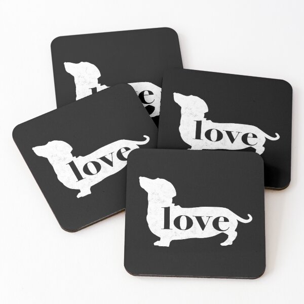 Artikelvorschau, Dackel / Weiner Dog Love – Ein minimalistisches Design im Distressed-Vintage-Stil für Hundeliebhaber entworfen und verkauft von traciwithani.