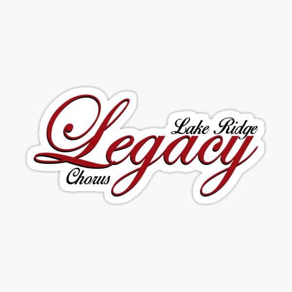 Lake Ridge Legacy Chorus logo Sticker