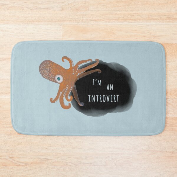 Item preview, Introverted Squid Inking the Words, I'm an Introvert designed and sold by Amy Hadden.