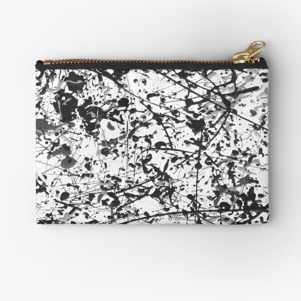 Mijumi Pollock Black and White Zipper Pouch