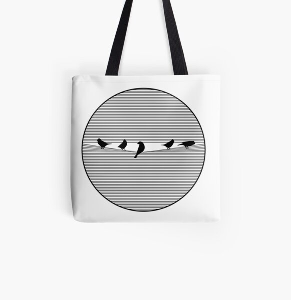 Birds All Over Print Tote Bag