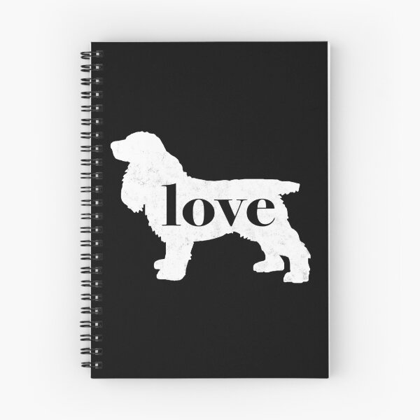 Item preview, Cocker Spaniel Dog Love - A Minimalist Distressed Vintage Style Design for Dog Lovers designed and sold by traciwithani.