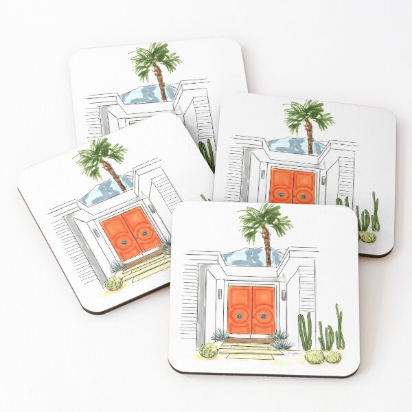 Item preview, Palm Springs Orange Door- 2 designed and sold by kschowe.