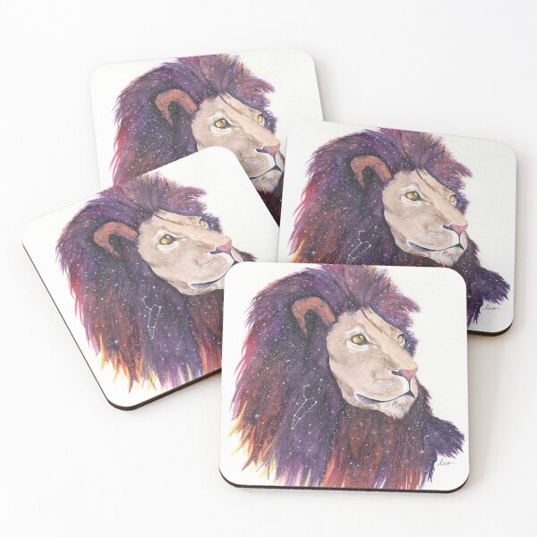 Item preview, Leo Watercolor Galaxy Lion designed and sold by Kimberly King.