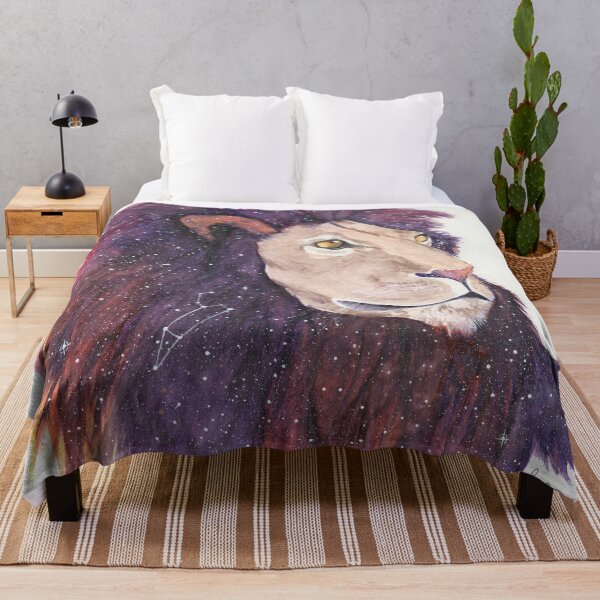 Item preview, Leo Watercolor Galaxy Lion designed and sold by Kimberly King.