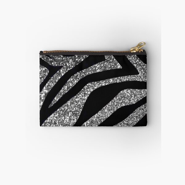 Item preview, Photographic Image of Silver Glitter Zebra Print designed and sold by CrazyCraftLady.