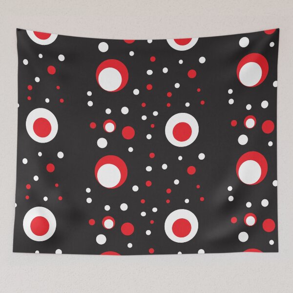 Item preview, Red White Black Retro Circle Retro designed and sold by ValeriesGallery.