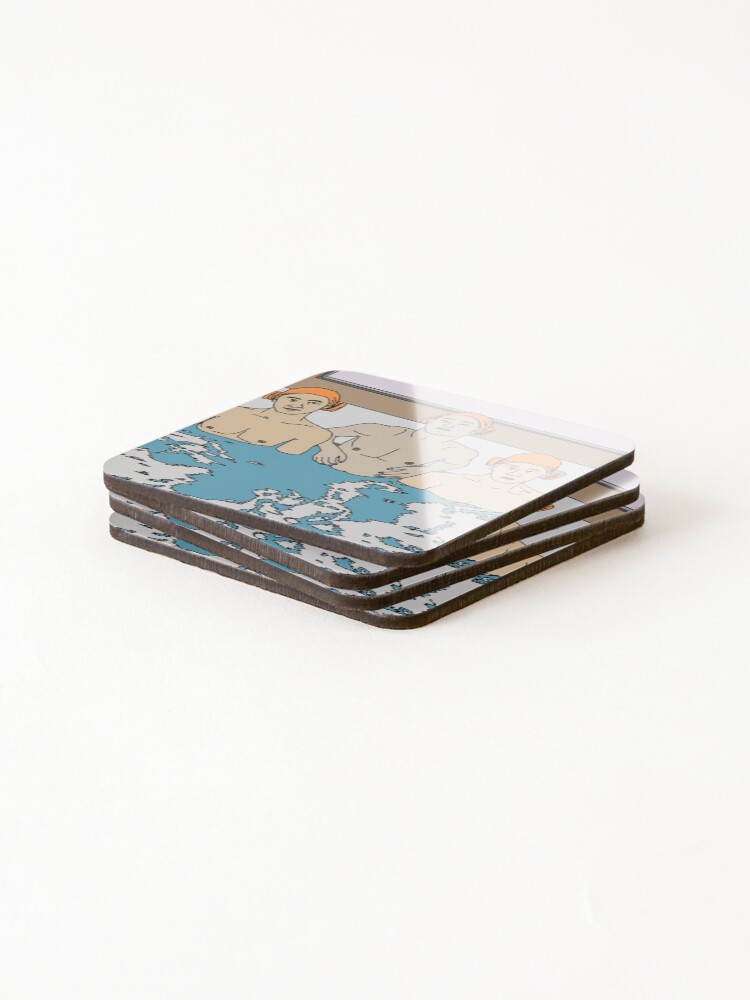 Alternate view of Sunday Sauna Coasters (Set of 4)