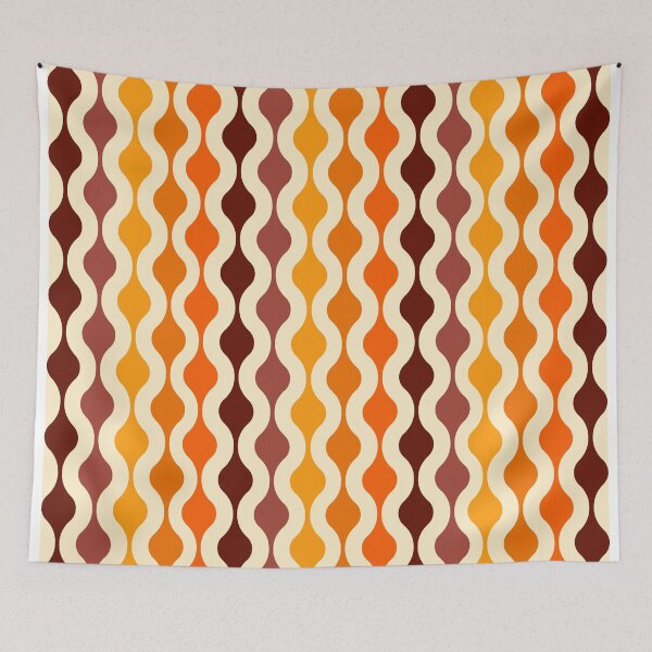 Item preview, Groovy 70's pattern fall colors designed and sold by muskitt.