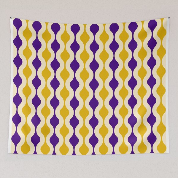 Item preview, Groovy 70's pattern purple and gold designed and sold by muskitt.