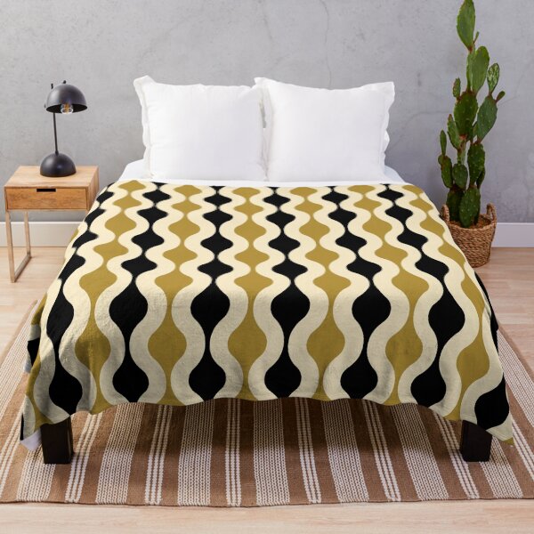 Item preview, Groovy 70's pattern black and gold designed and sold by muskitt.