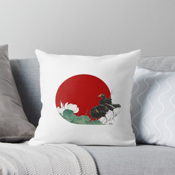 Item preview, Japanese Flag - Moorhens and Lotus designed and sold by weavernap.