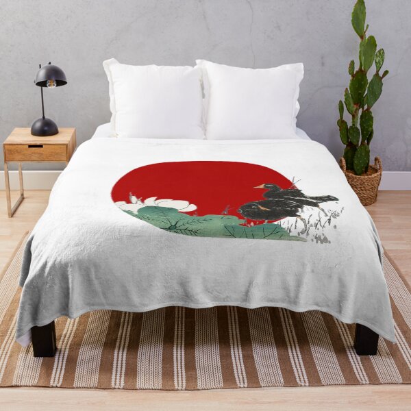 Item preview, Japanese Flag - Moorhens and Lotus designed and sold by weavernap.