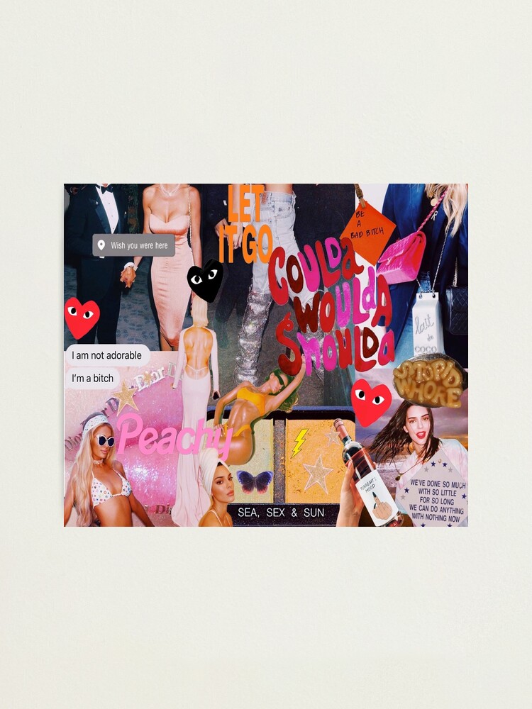 Vouge Baby Collage Photographic Print By Caseyallenn Redbubble