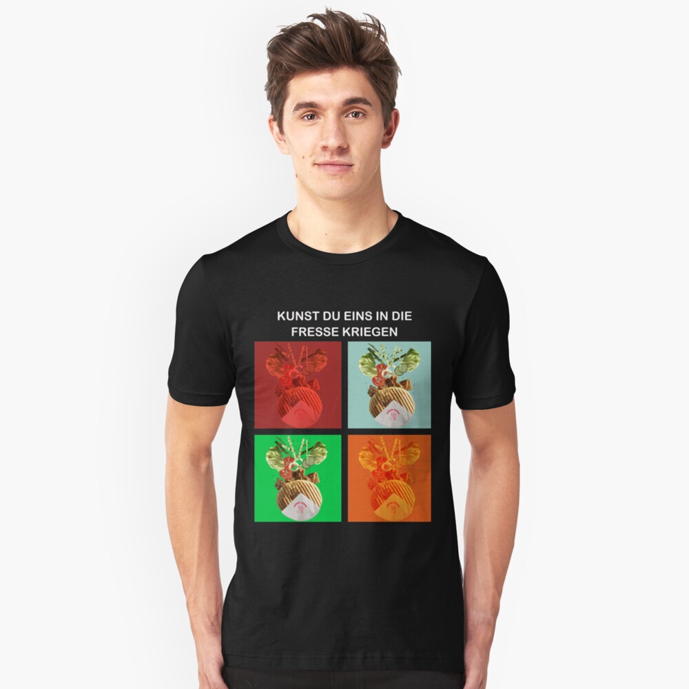 Kebap: Kunst eins in die Fresse Kriegen Slim Fit T-Shirt