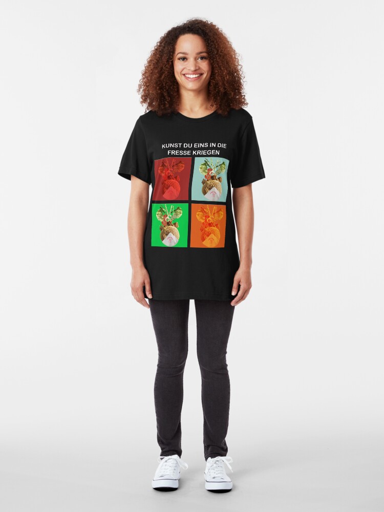 Alternate view of Kebap: Kunst eins in die Fresse Kriegen Slim Fit T-Shirt