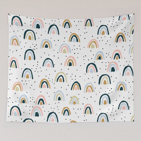 Item preview, terracotta pastel rainbows designed and sold by MugDesignStore.