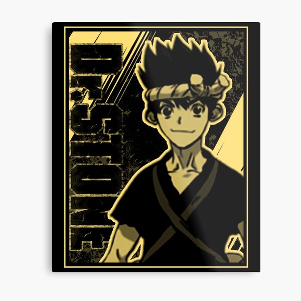 Chrome Dr. Stone Metal Print