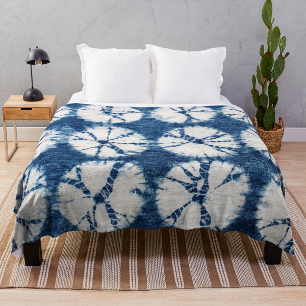 Item preview, Shibori Circles, Indigo, Tie Dye designed and sold by MojaveLove.