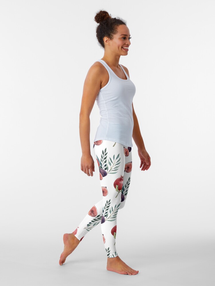 Alternate view of Autumn Floral and Fruit Leggings